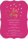 Raspberry Her Day Confetti Dot Invitations Image 5 of 7